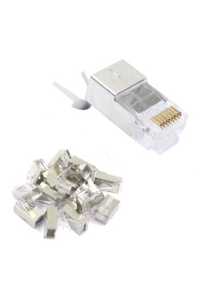 Mufa PNI RJ45 pentru cablu S/FTP Cat7 set cu 10